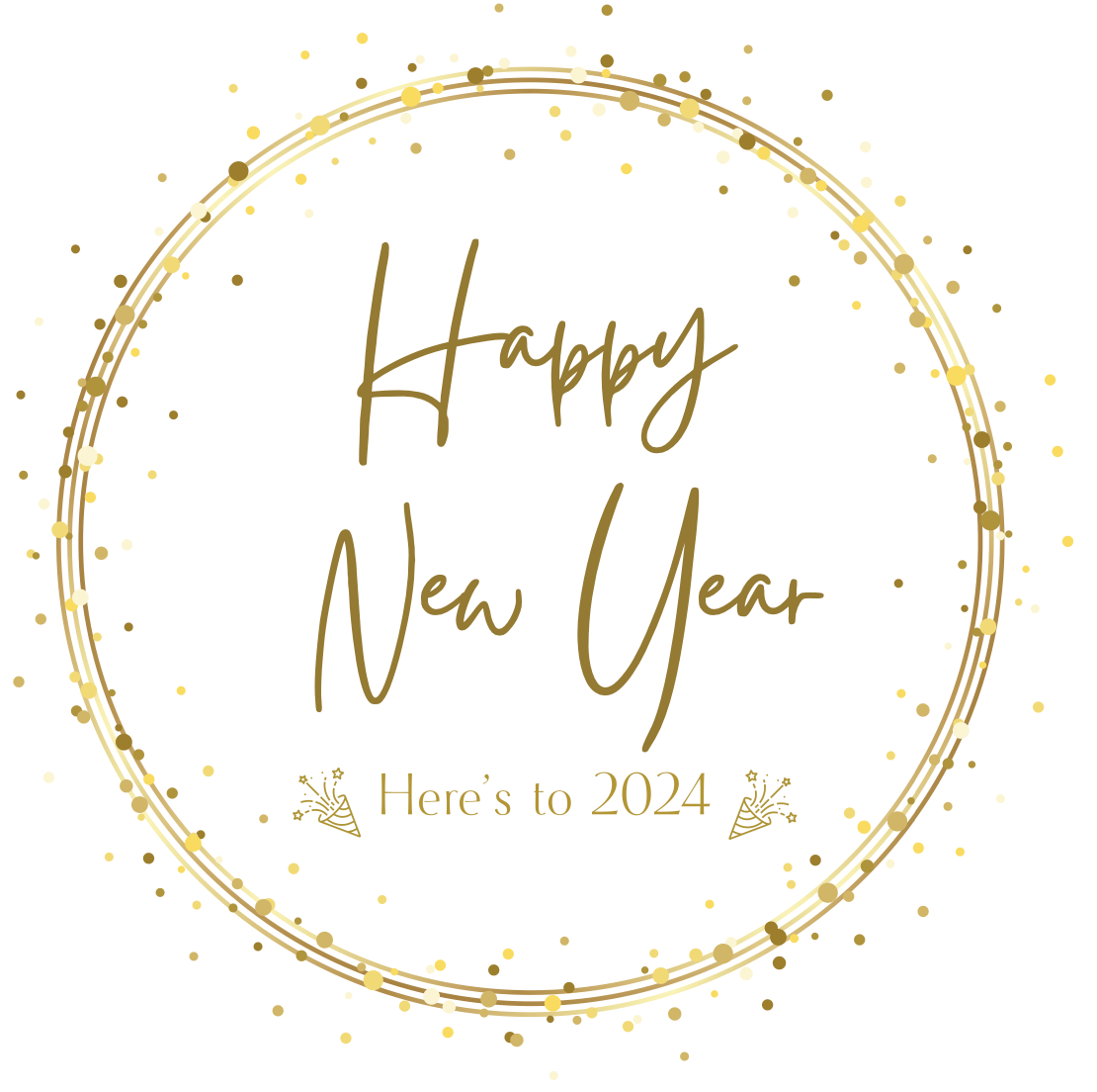 Happy New Year - Holiday Stickers