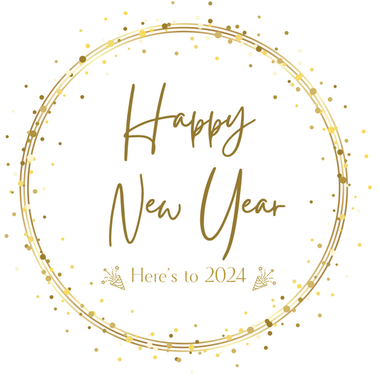 Happy New Year - Holiday Stickers