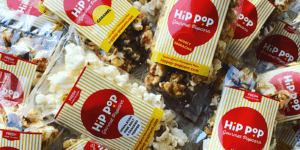 Hip Pop Gourmet Popcorn Product Label