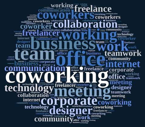 Word cloud coworking.